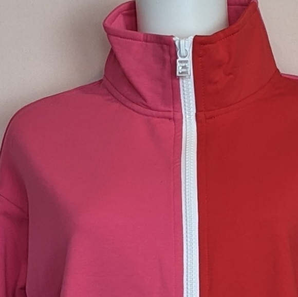 Solid & Striped The Cropped Jacket in Orchid and Bubblegum size Large - Picture 2 of 8